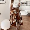 Spódnica FELICIA Camel/Cream