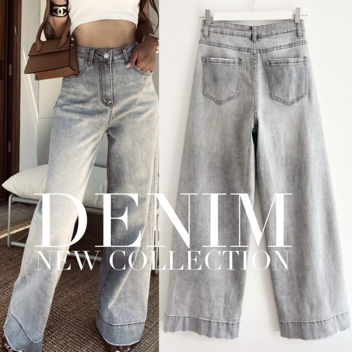 SPODNIE ZOE JEANS SZARE - obrazek 2