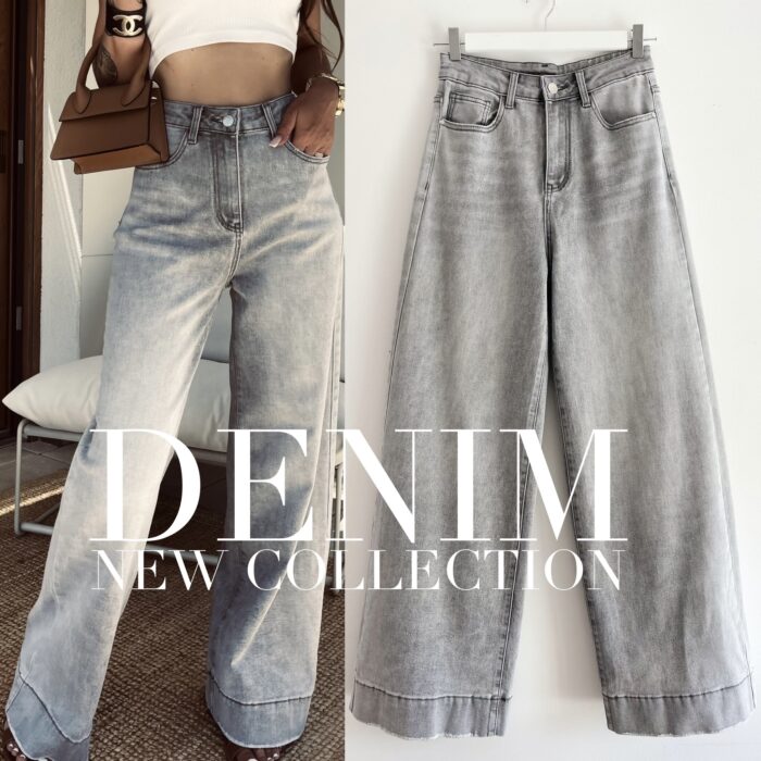 SPODNIE ZOE JEANS SZARE - obrazek 4