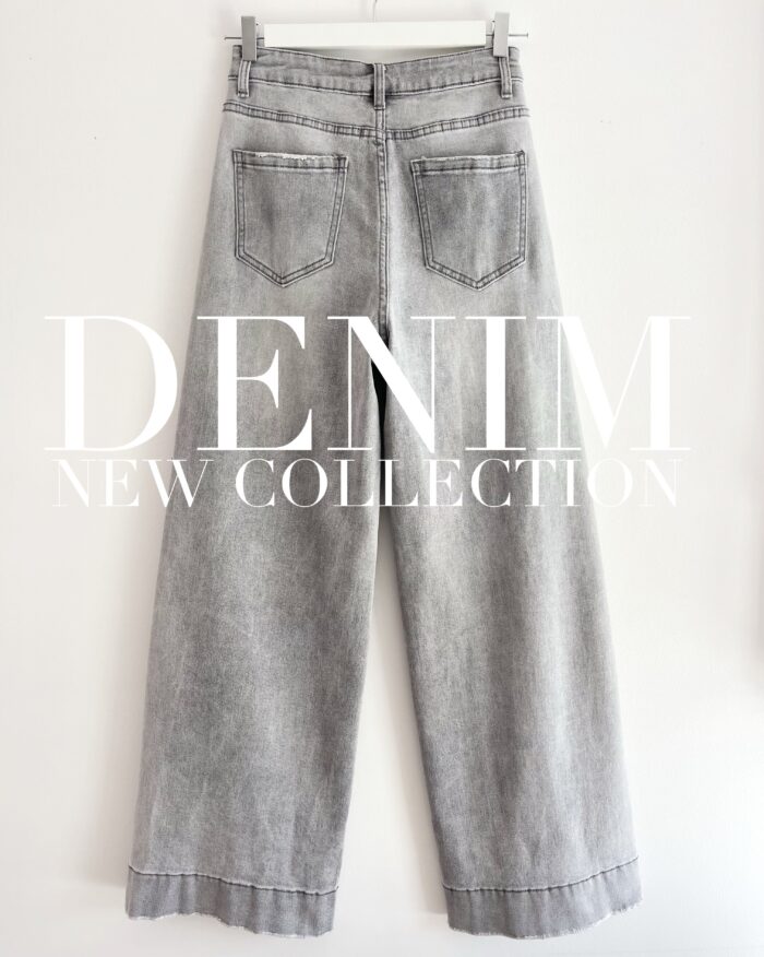 SPODNIE ZOE JEANS SZARE