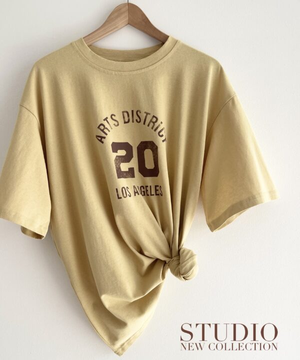 T-SHIRT OVERSIZE Z NADRUKIEM BANANOWY