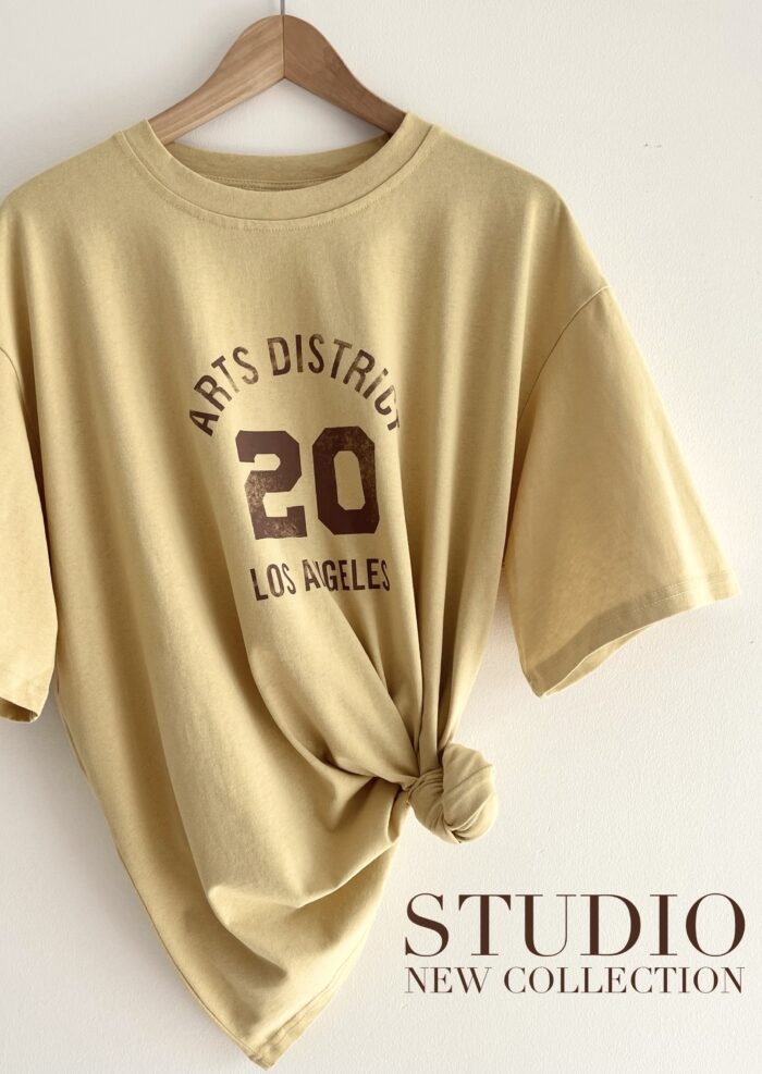 T-SHIRT OVERSIZE Z NADRUKIEM BANANOWY - obrazek 3