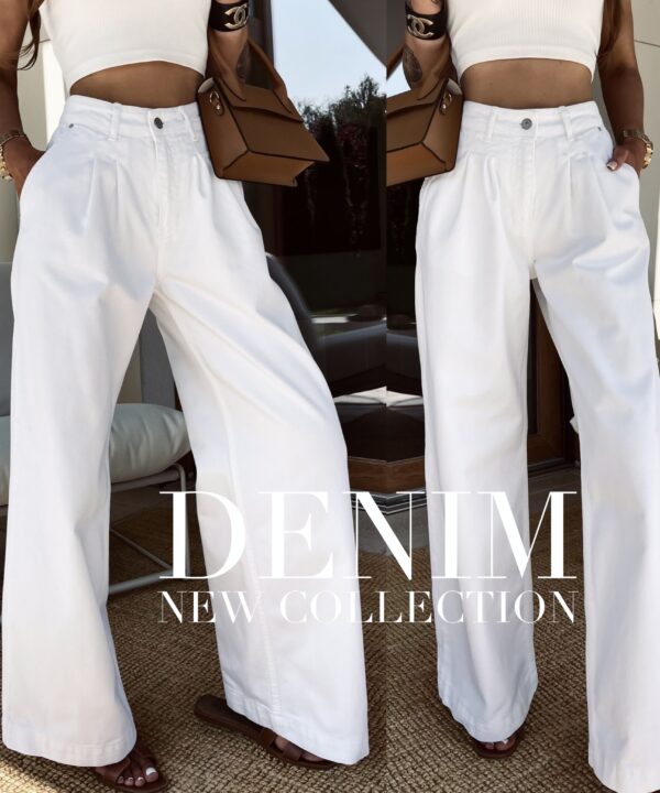 SPODNIE PREMIUM WIDE LEG DENIM