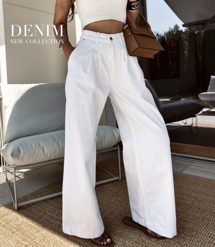SPODNIE PREMIUM WIDE LEG DENIM - obrazek 2