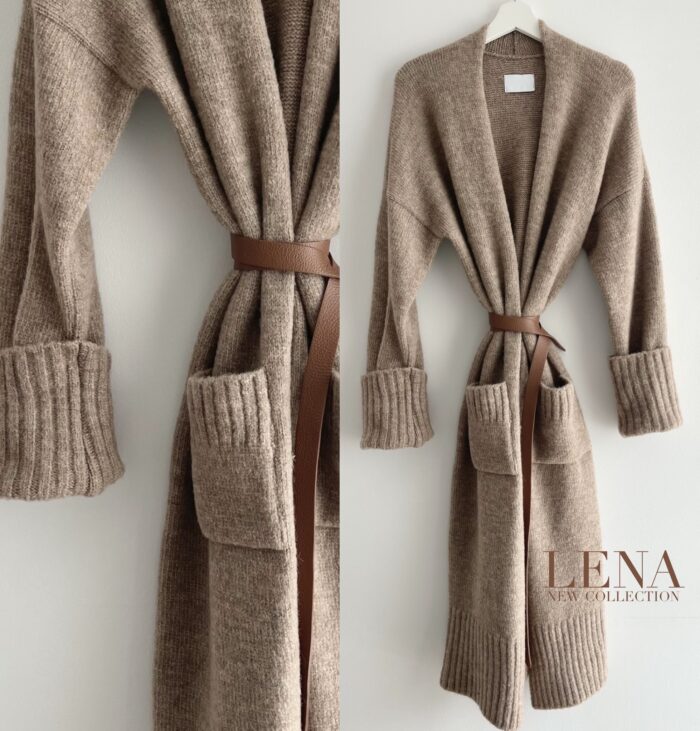 KARDIGAN OVERSIZE LENA CAMEL