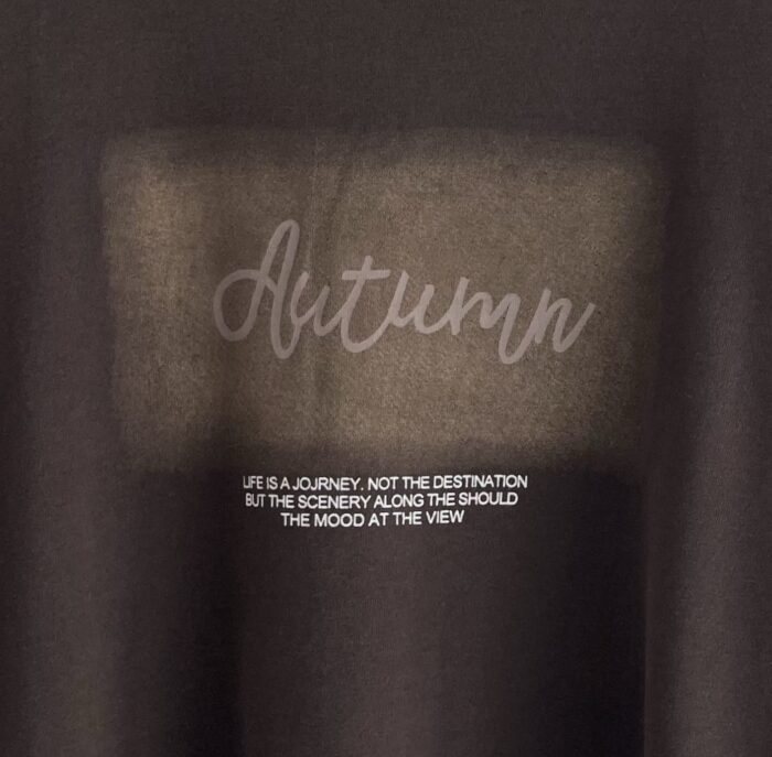 T-SHIRT AUTUMN CZEKOLADOWY