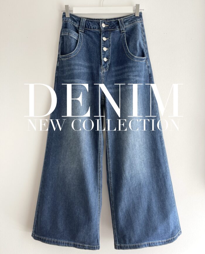 SPODNIE MILA Z GUZIKAMI JEANS BLUE