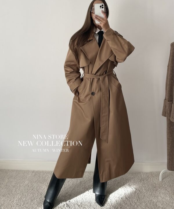 PŁASZCZ / TRENCZ CAROLINE KARMELOWY