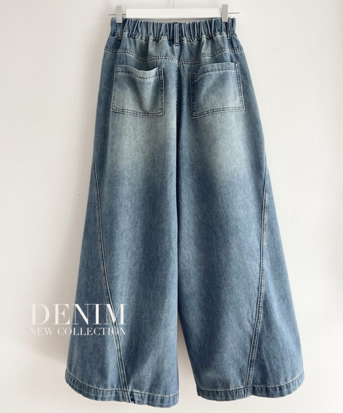 SPODNIE NOA JEANS  Z SZEROKIMI NOGAWKAMI KIESZENIAMI - obrazek 4