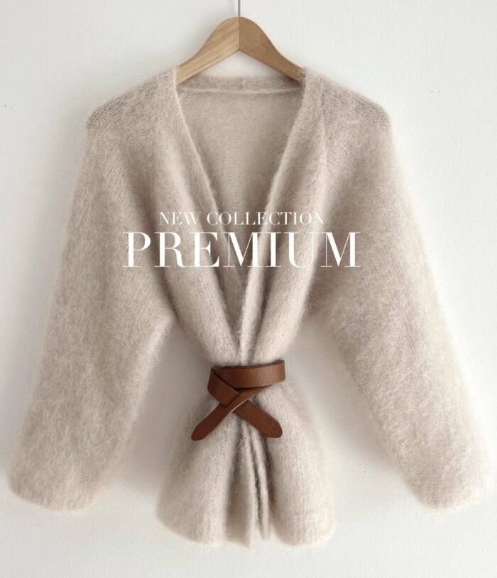 KARDIGAN MOHEROWY PREMIUM SOPHIA BEŻOWY - obrazek 2