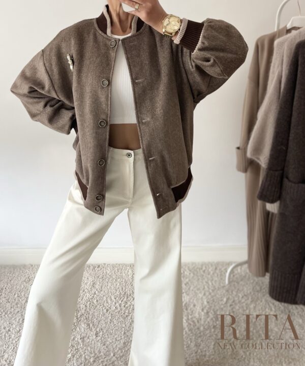 BOMBERKA RITA OVERSIZE MOCCA