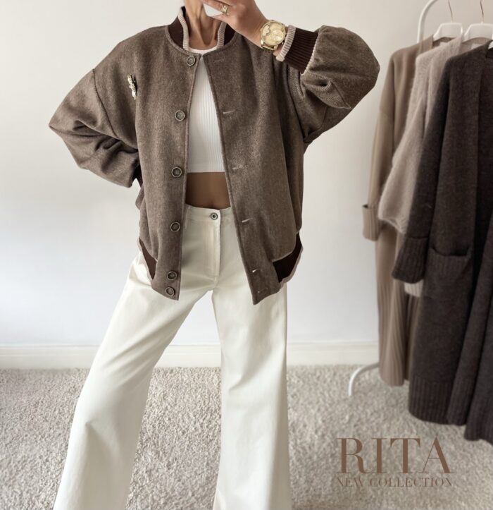 BOMBERKA RITA OVERSIZE MOCCA