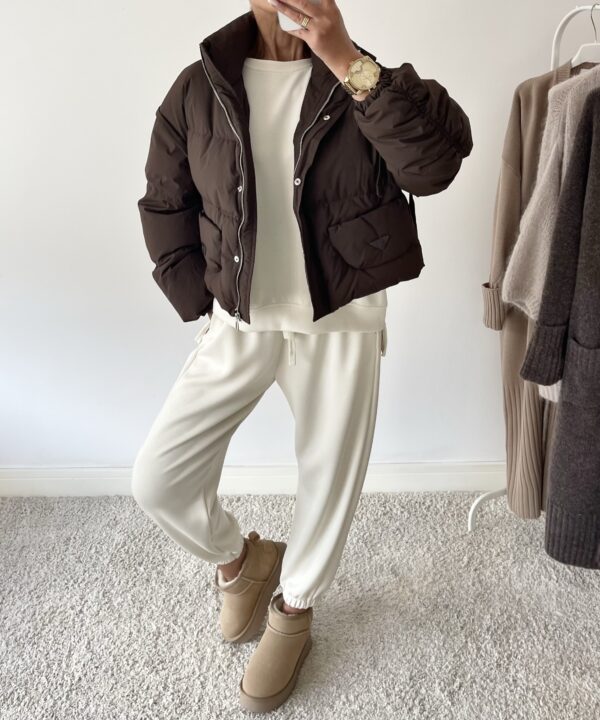 KURTKA OVERSIZE HARPER CZEKOLADOWA