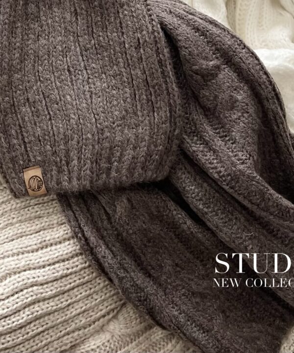 KOMPLET CZAPKA / SZAL STUDIO KAKAO