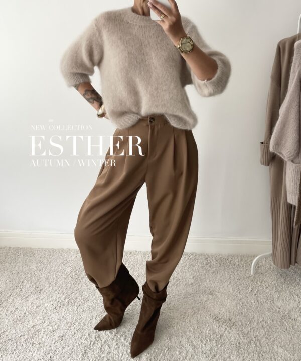 Alternative view of SPODNIE ESTHER CAMEL