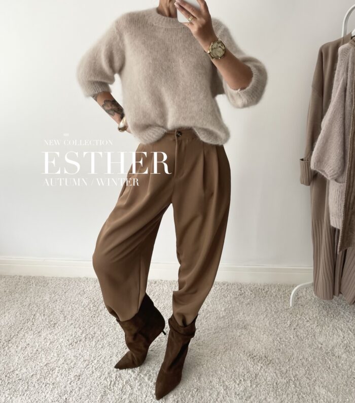SPODNIE ESTHER CAMEL - obrazek 2