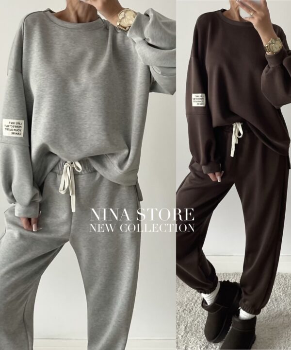 KOMPLET DRESOWY EVITA SZARY