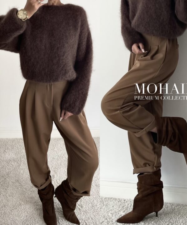 SWETER MOHEROWY NOELE PREMIUM MLECZNA CZEKOLADA