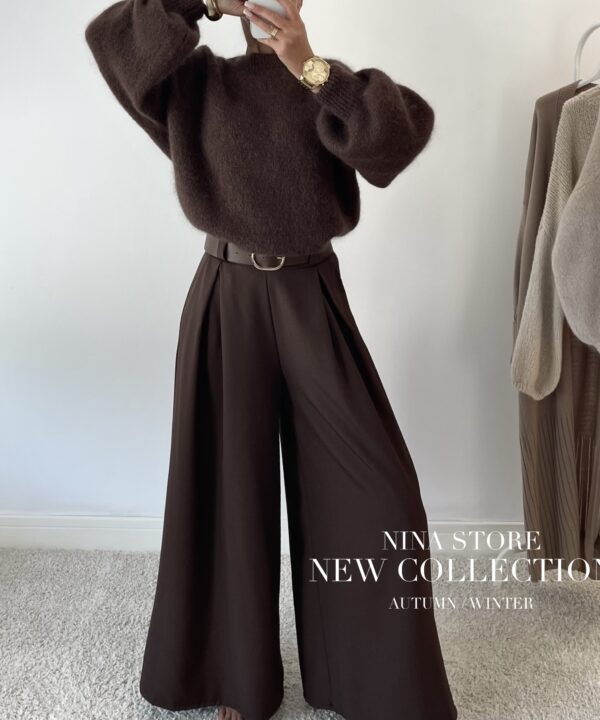 Alternative view of SWETER Z MOHEREM LUNA MLECZNA CZEKOLADA