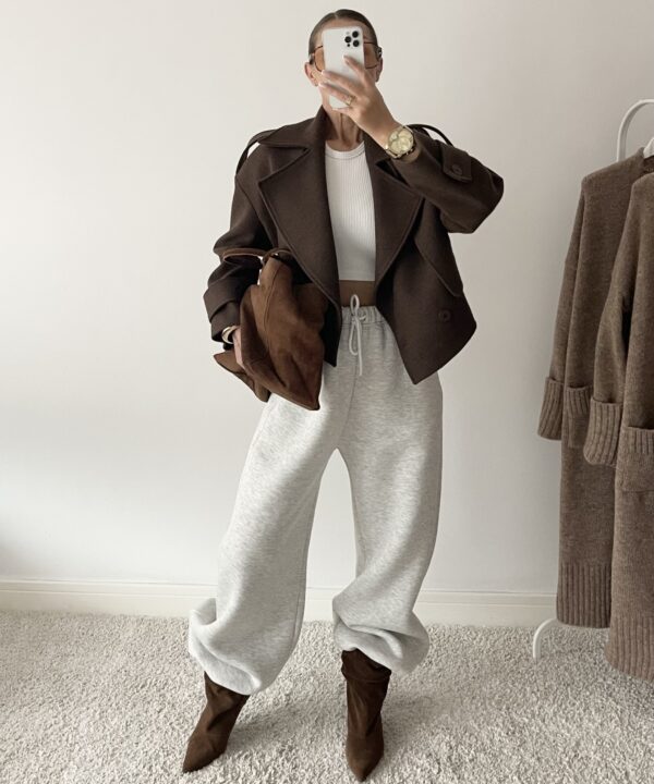 Alternative view of SPODNIE DRESOWE OVERSIZE STUDIO 1979 SZARE