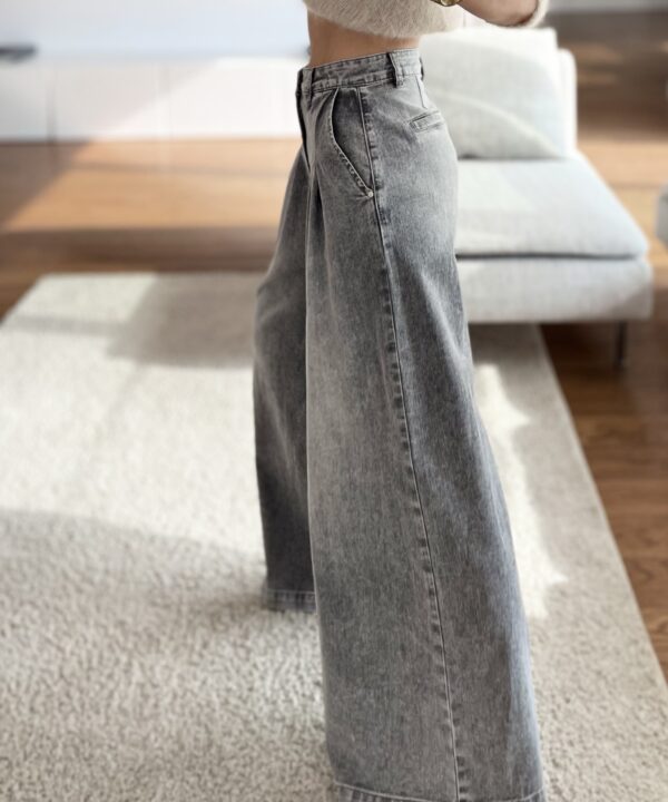 SPODNIE ALY DENIM SZARE