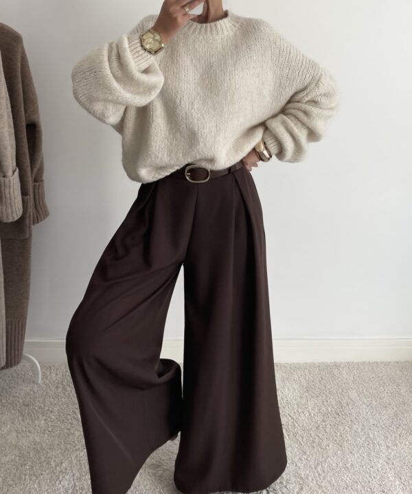 SWETER MEGHAN ŚMIETANKOWY