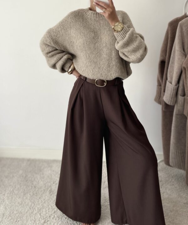 SWETER MEGHAN BEŻOWY