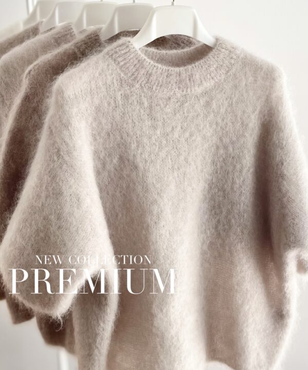 SWETER MOHEROWY PREMIUM ANITA BEŻOWY