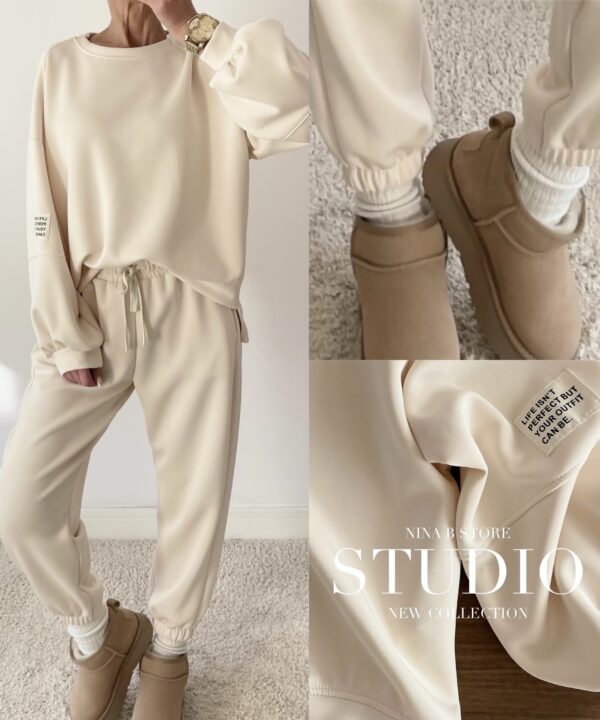 KOMPLET DRESOWY EVITA JASNY BEŻOWY