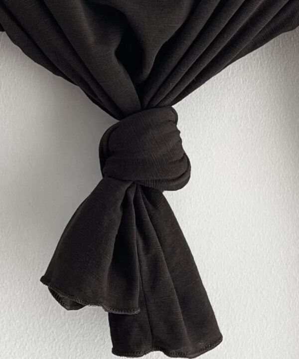 BLUZKA CAROLINE Z DOMIESZKĄ KASZMIRU CZEKOLADOWA