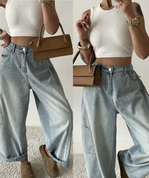 Alternative view of SPODNIE BRENDA JEANS BALLOON