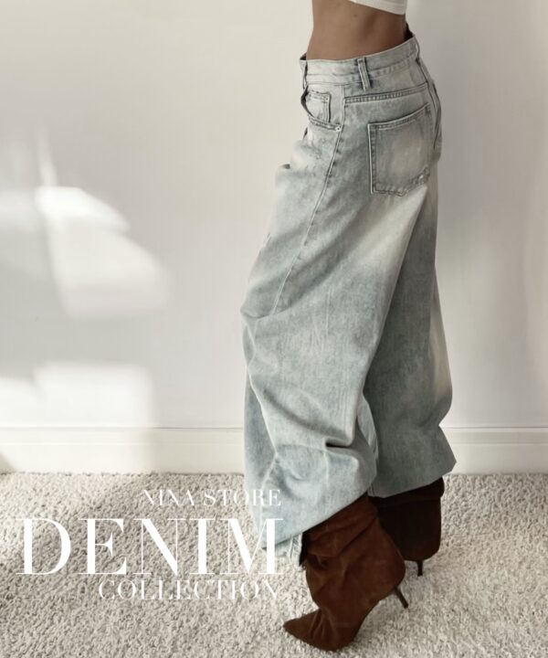 SPODNIE GAIA BALLOON DENIM