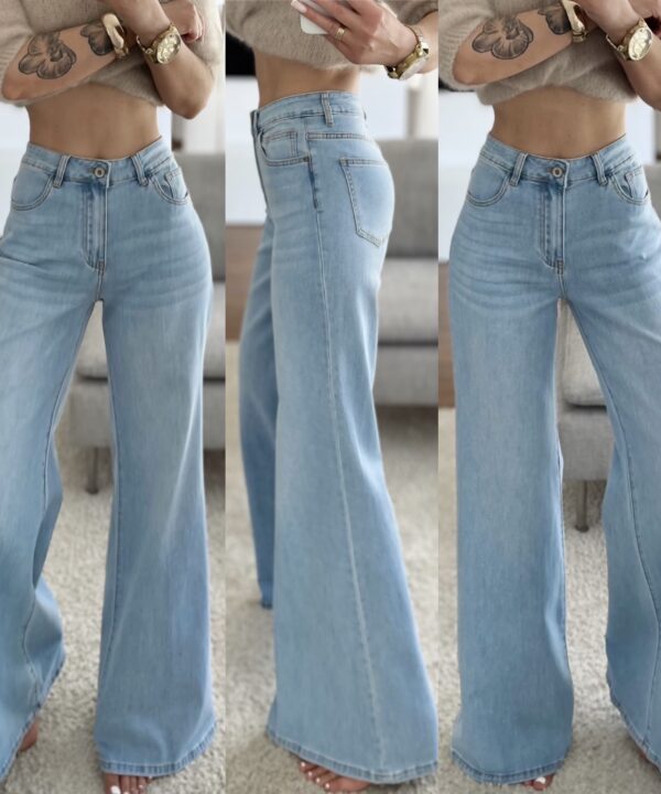 SPODNIE ANNE JEANS Z ROZSZERZANĄ NOGAWKĄ