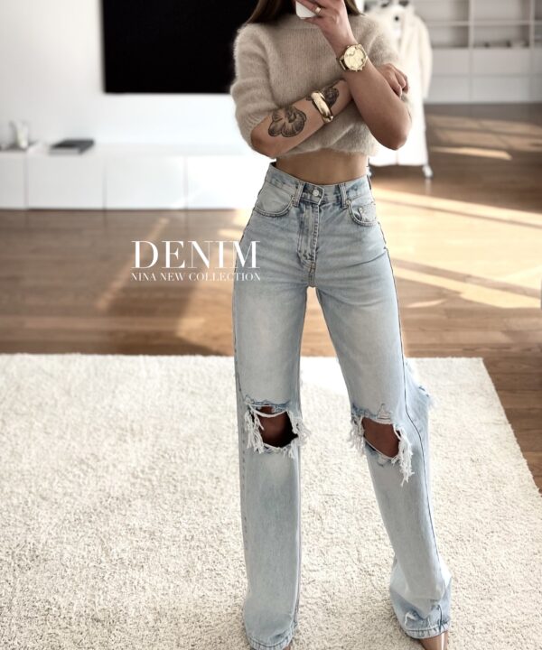 Alternative view of SPODNIE LEA JEANS Z PRZETARCIAMI