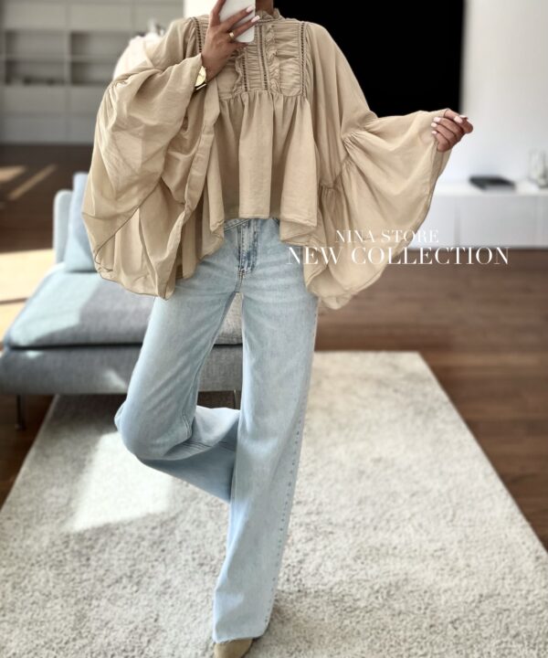 BLUZKA JOSEPHINE BEŻOWA