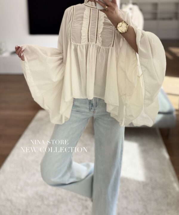 BLUZKA JOSEPHINE ŚMIETANKOWA