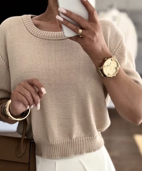 SWETER STELLA BEŻOWY