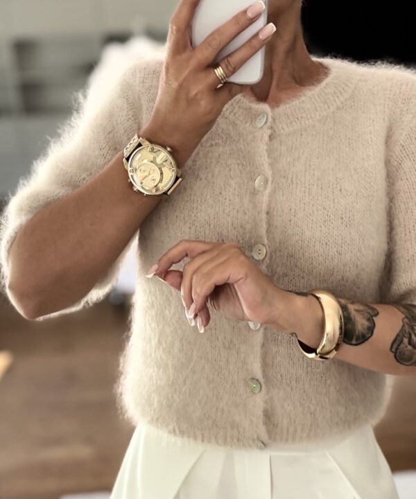 SWETER MOHEROWY ALESSIA PREMIUM BEŻOWY