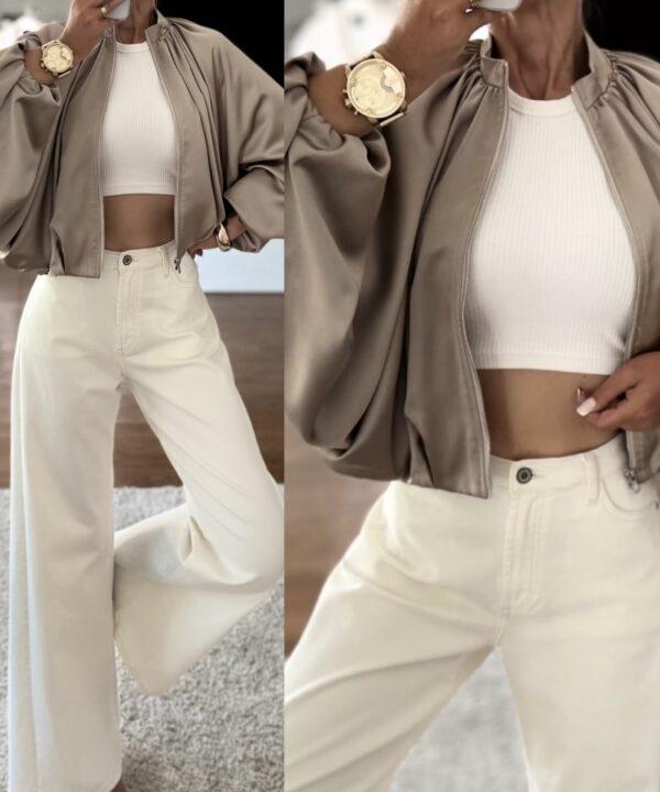 KURTKA JEAN LATTE
