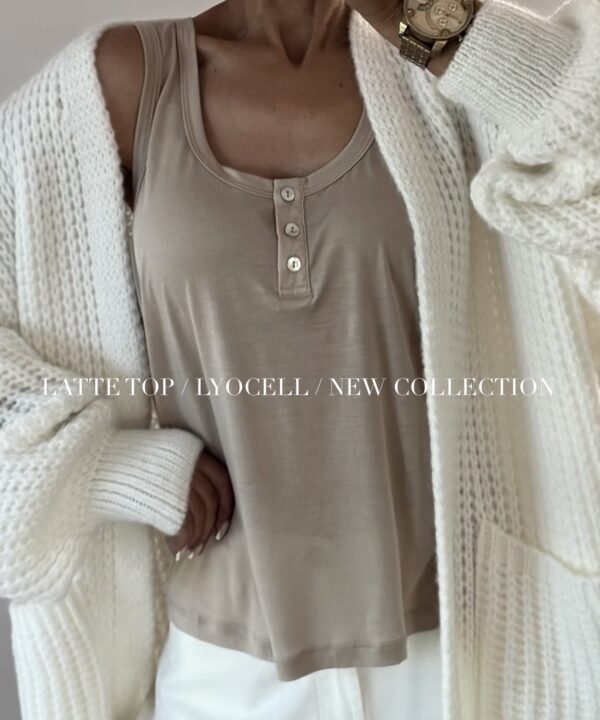 TOP ALICIA LATTE 100% LYOCELL