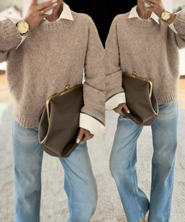 SWETER ESTER OVERSIZE LATTE